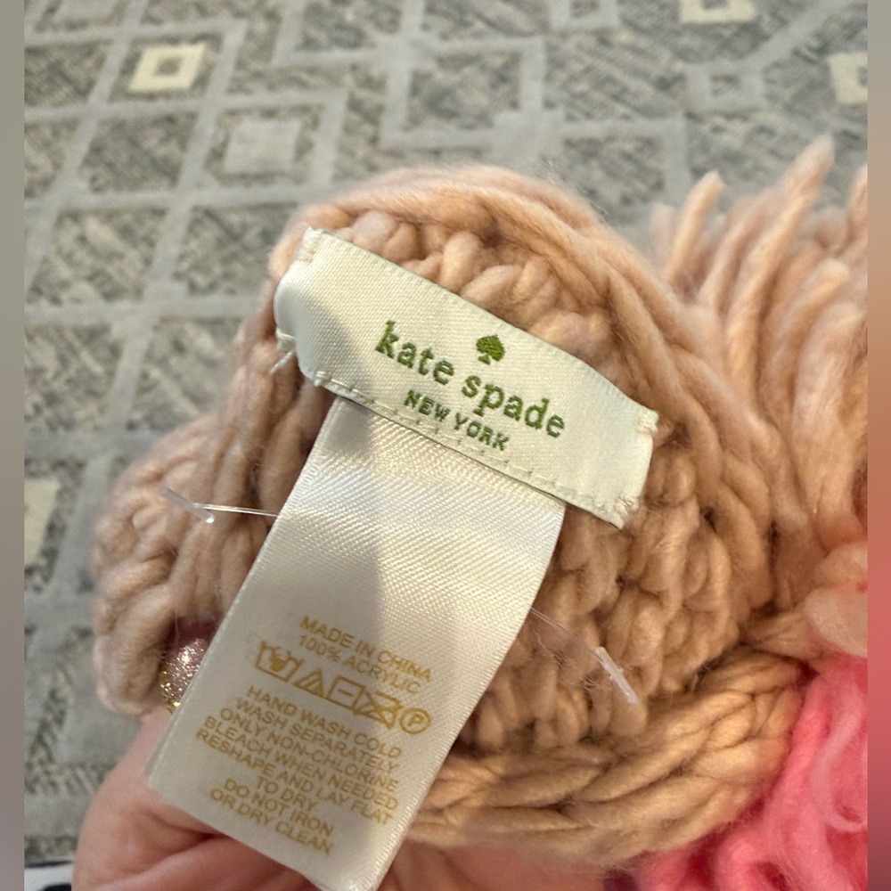 Kate Spade Blush and Coral Knit Accessory